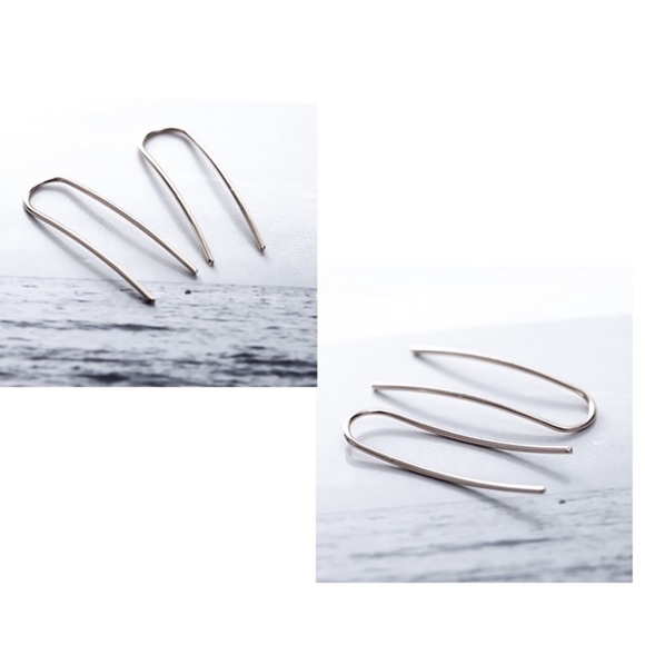 Silver Ear Wire Crawler/Earrings - Picture 3 of 7